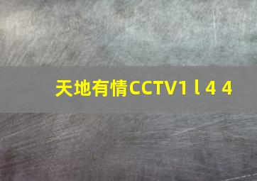 天地有情CCTV1 l 4 4